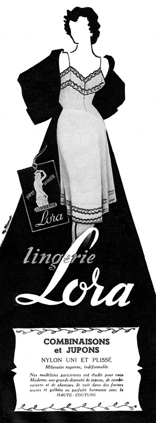 Publicité Lora 1953