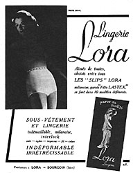 Publicit Lora 1950