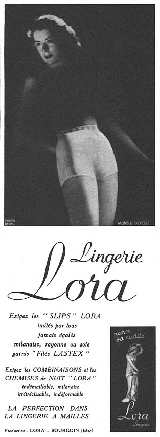 Publicité Lora 1950