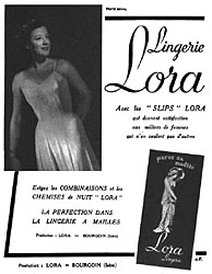 Publicit Lora 1950