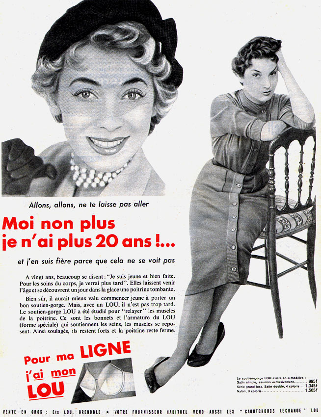 Publicité Lou 1955