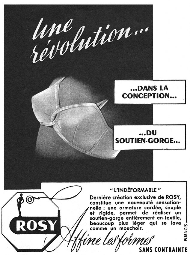 Publicité Rosy 1951