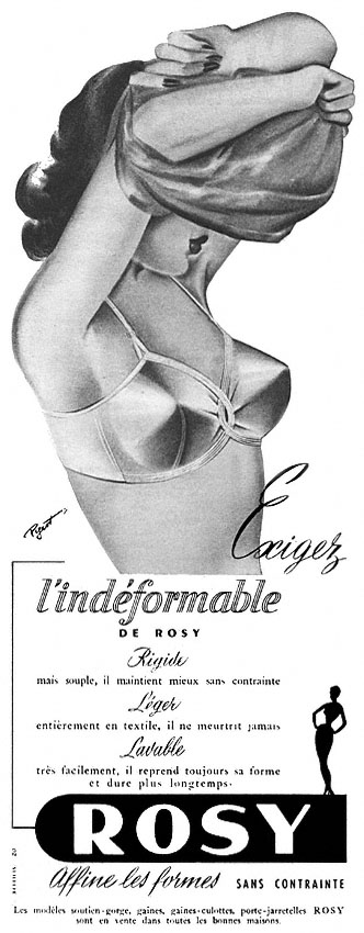 Publicité Rosy 1953