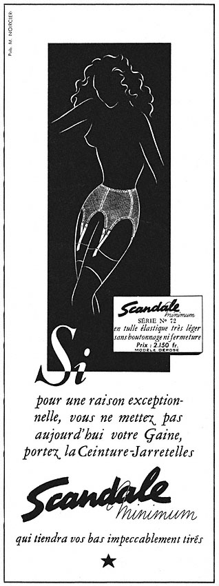 Publicité Scandale 1951