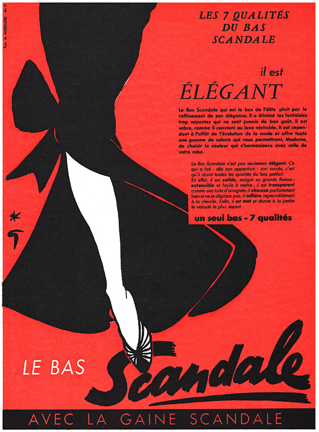 Publicité Scandale 1952