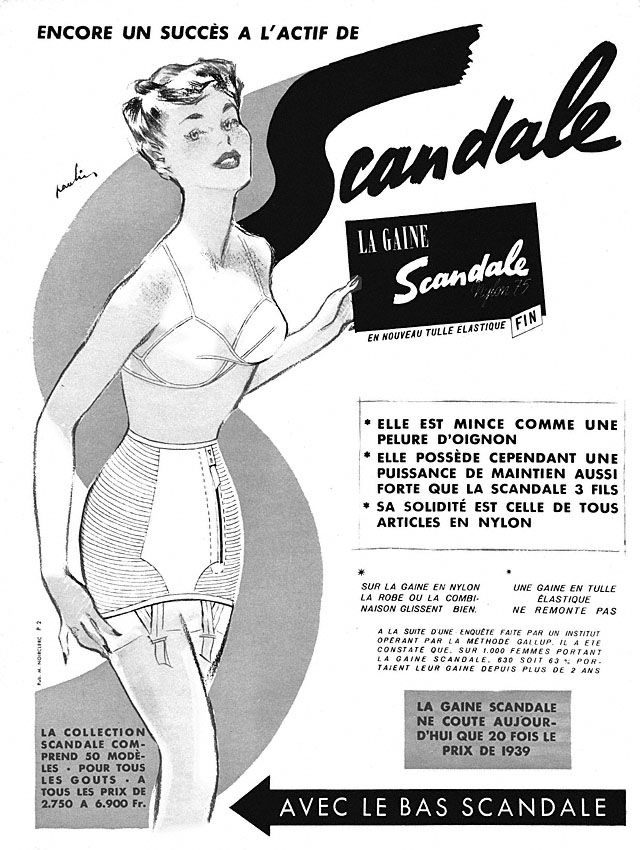 Publicité Scandale 1952