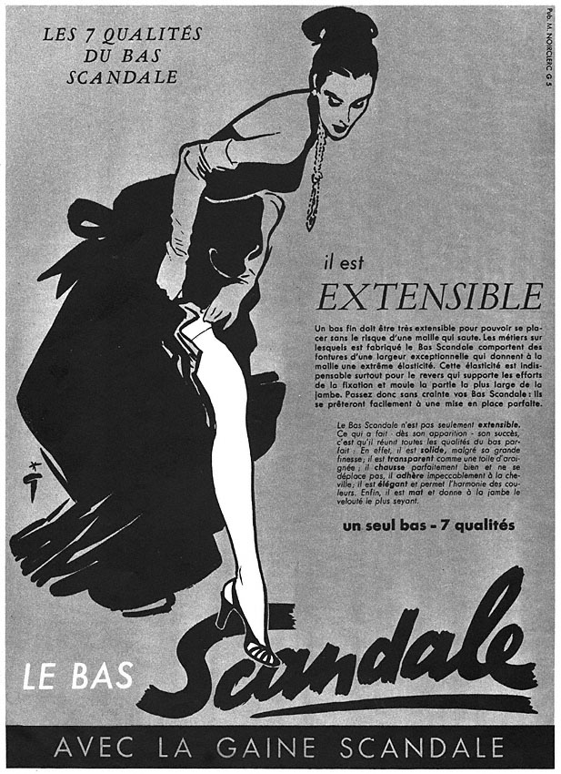 Publicité Scandale 1952