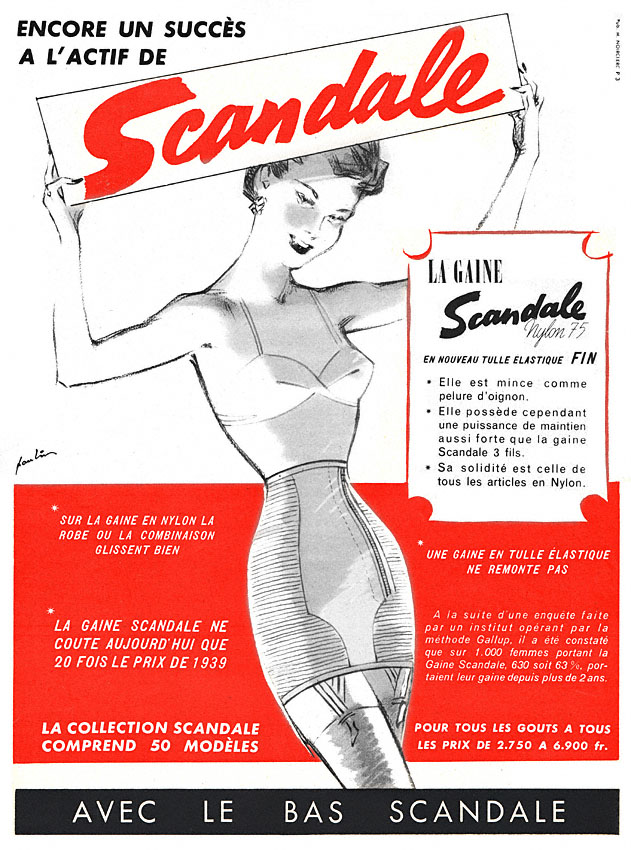 Publicité Scandale 1952