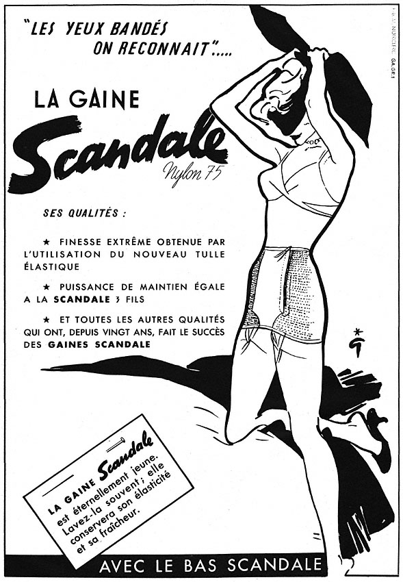 Publicité Scandale 1952