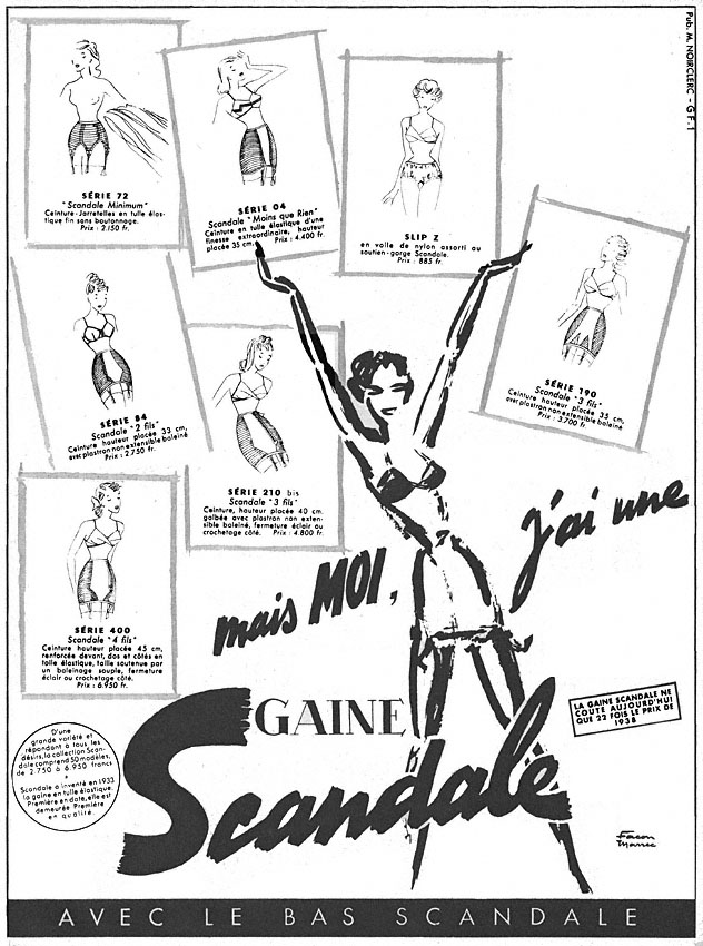 Publicité Scandale 1952