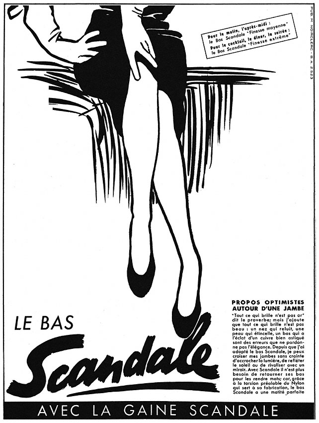 Publicité Scandale 1952