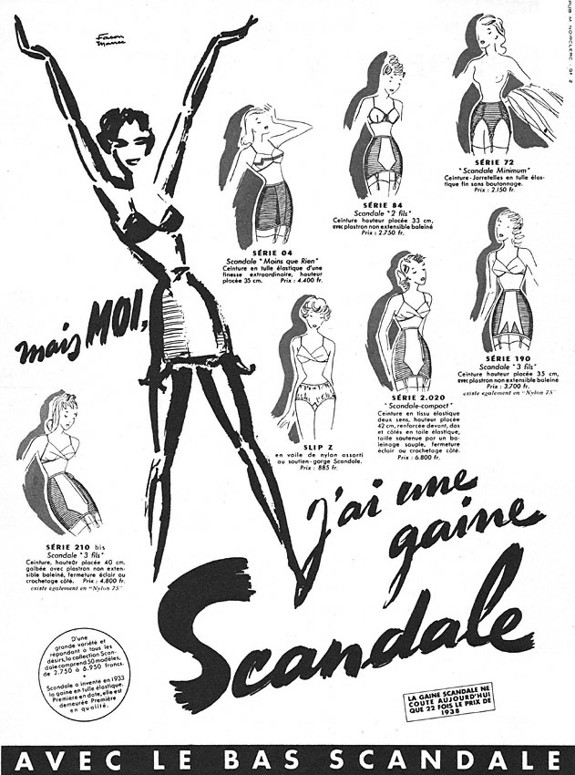 Publicité Scandale 1952