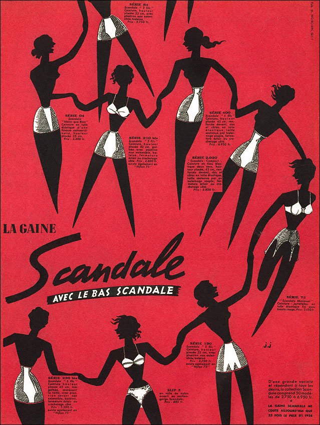 Publicité Scandale 1953