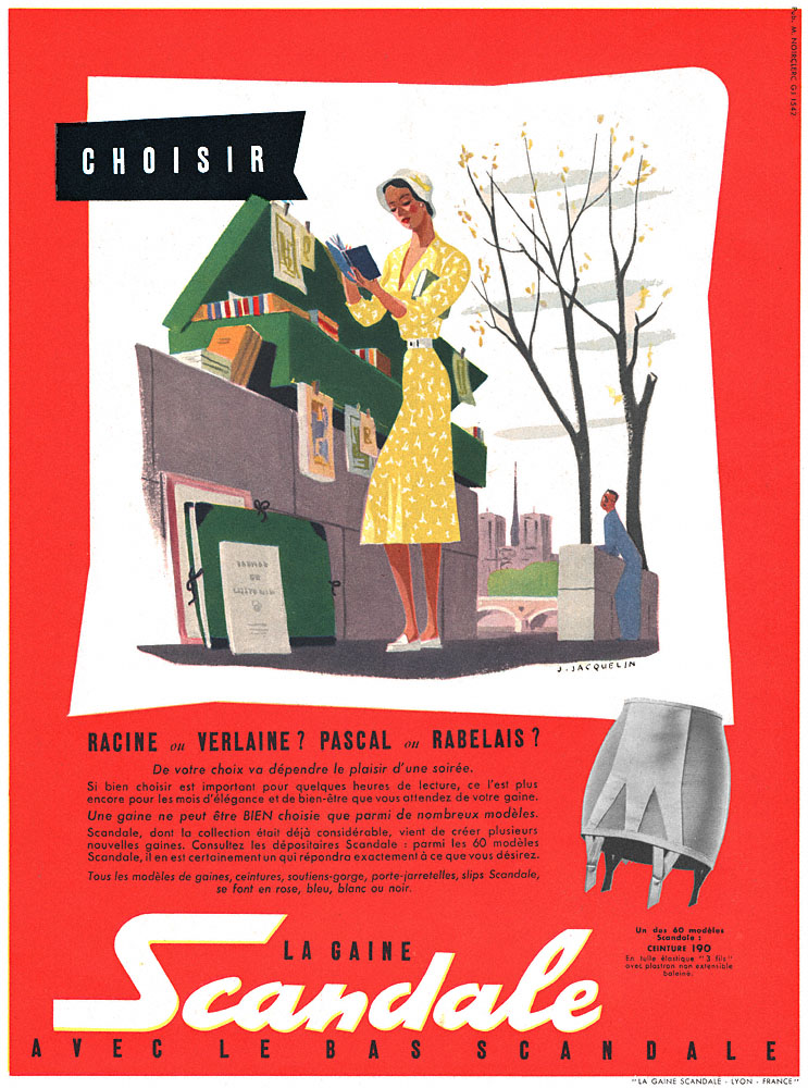 Publicité Scandale 1954