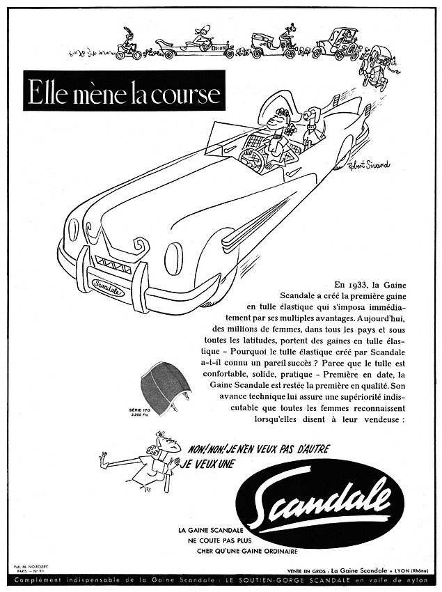 Publicité Scandale 1949