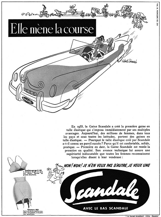 Publicité Scandale 1954