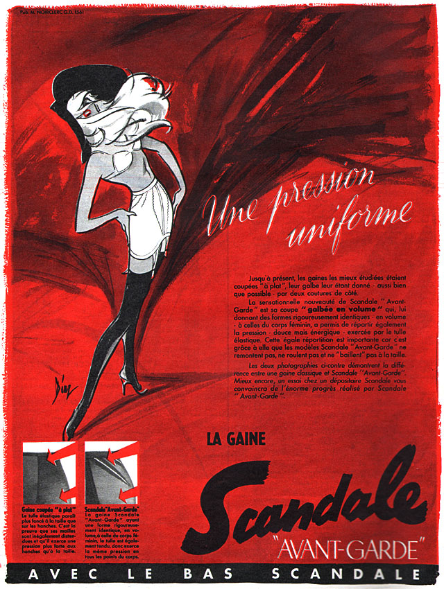 Publicité Scandale 1956