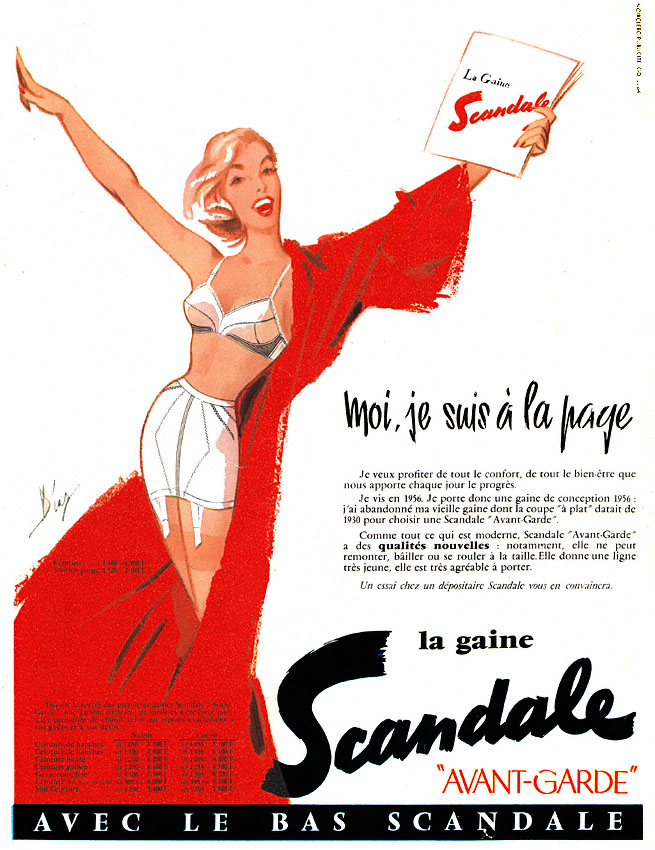 Publicité Scandale 1956