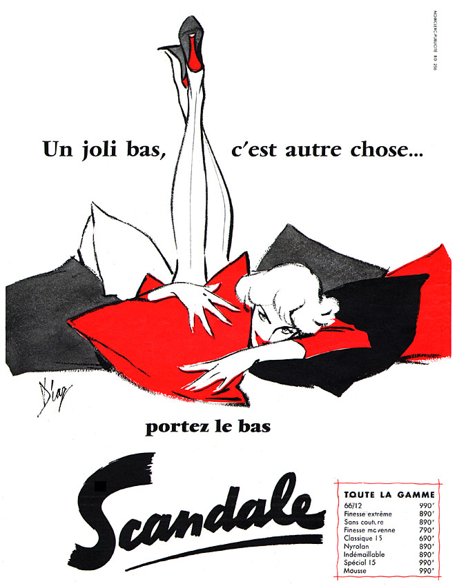 Publicité Scandale 1957