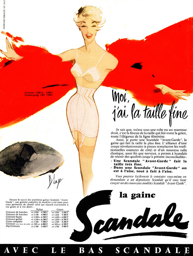 Publicité Scandale 1957