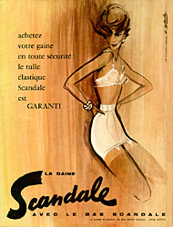 Publicit Scandale 1957