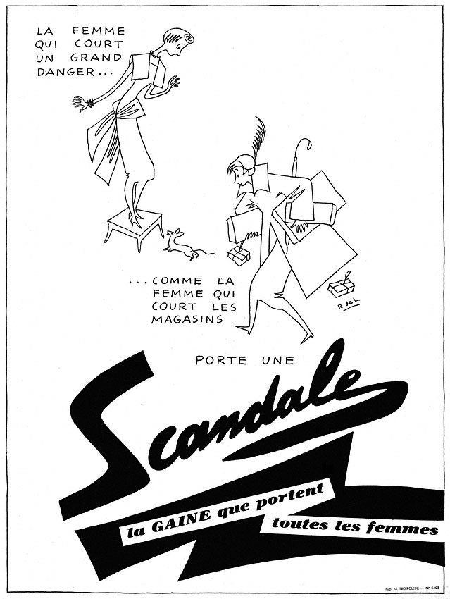 Publicité Scandale 1950