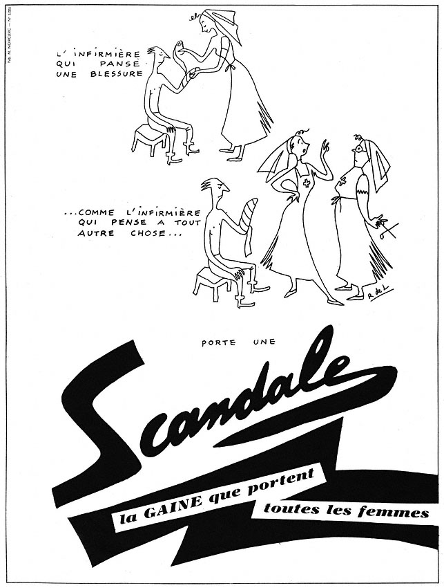 Publicité Scandale 1950