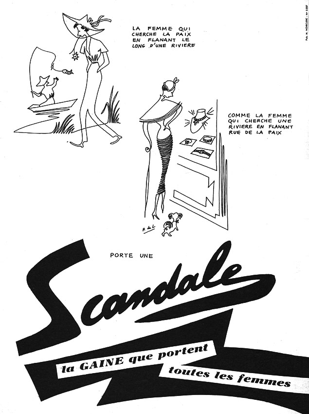 Publicité Scandale 1950