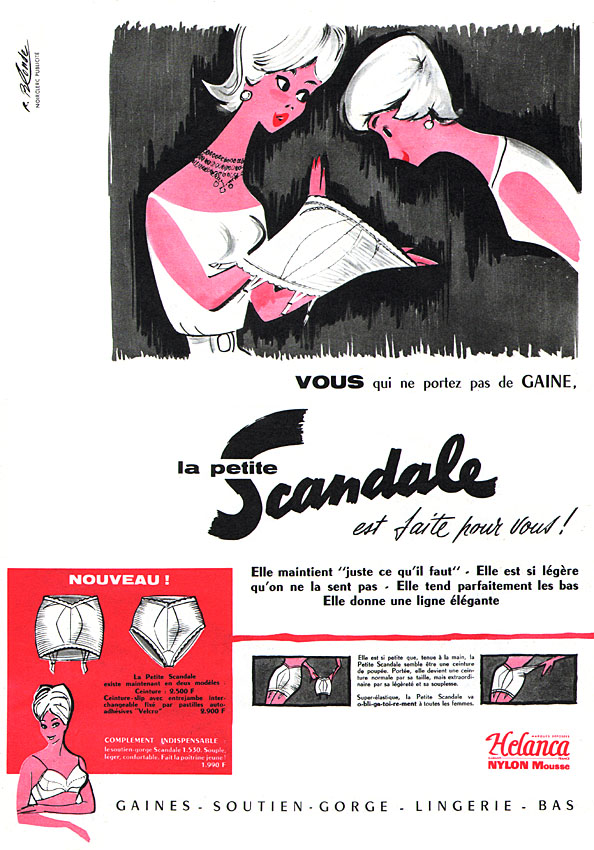 Publicité Scandale 1959