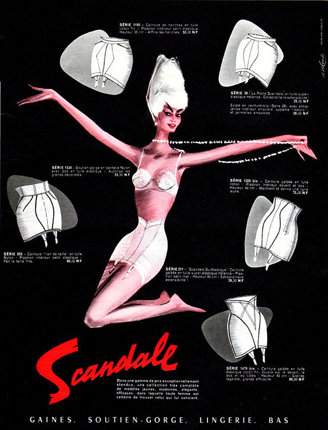 Publicité Scandale 1960