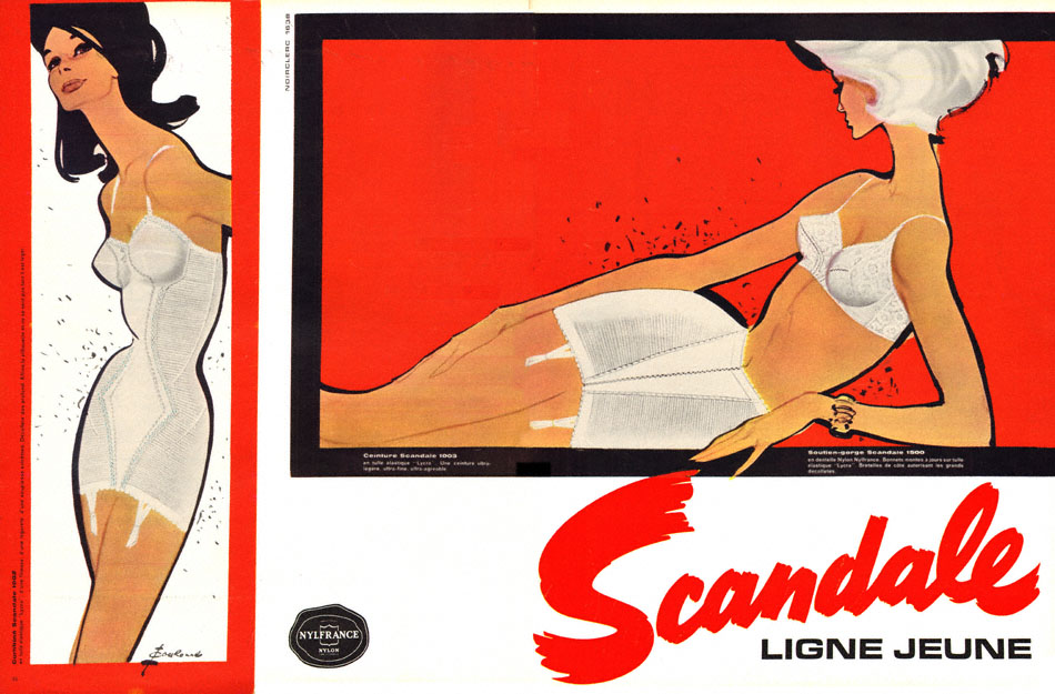 Publicité Scandale 1963