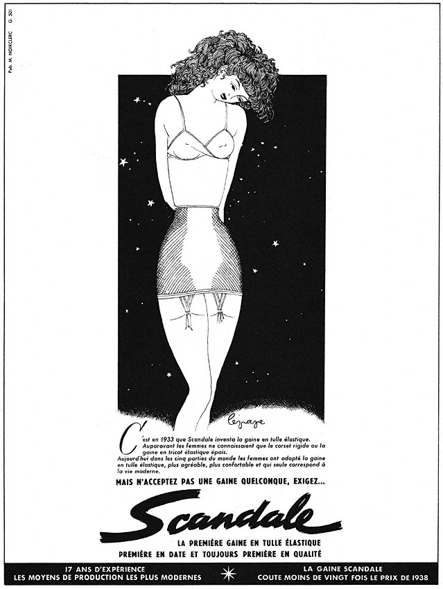 Publicité Scandale 1950