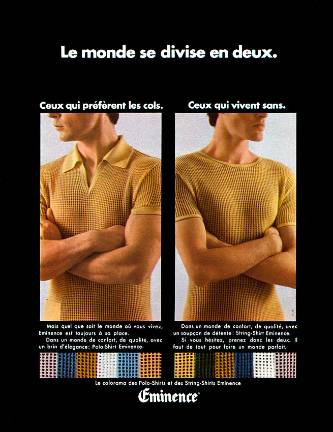 Publicité Eminence 1968