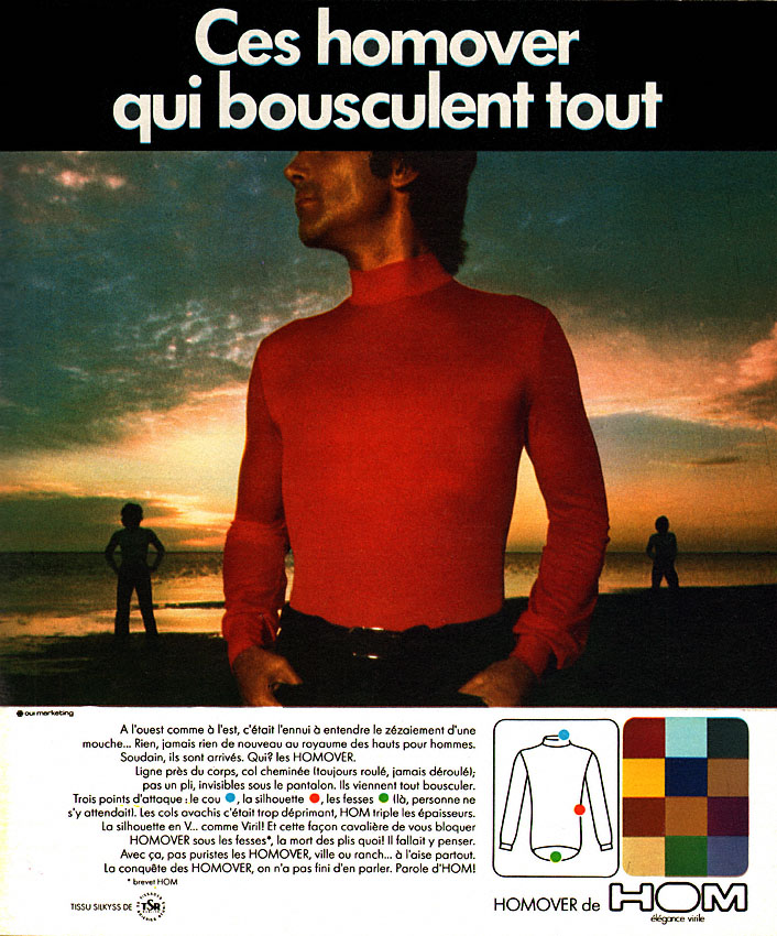 Publicité Hom 1973