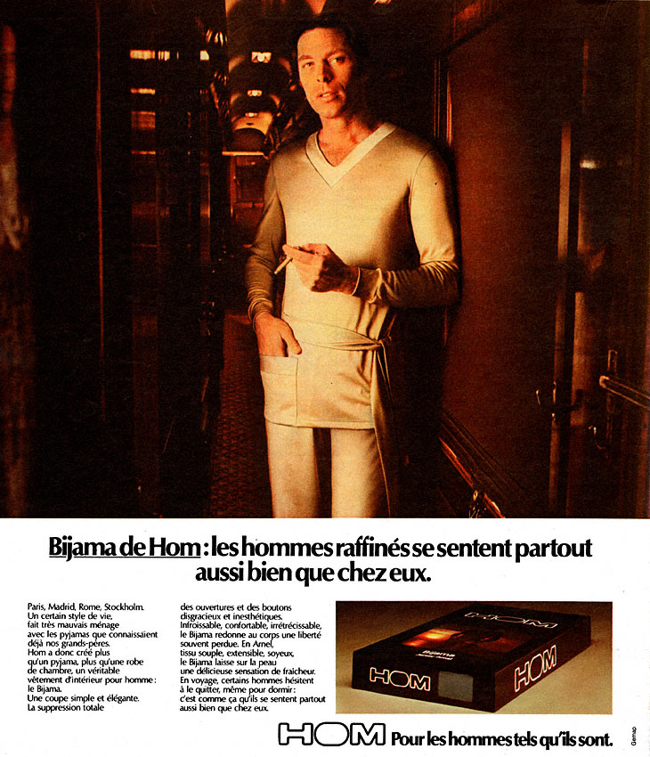 Publicité Hom 1974