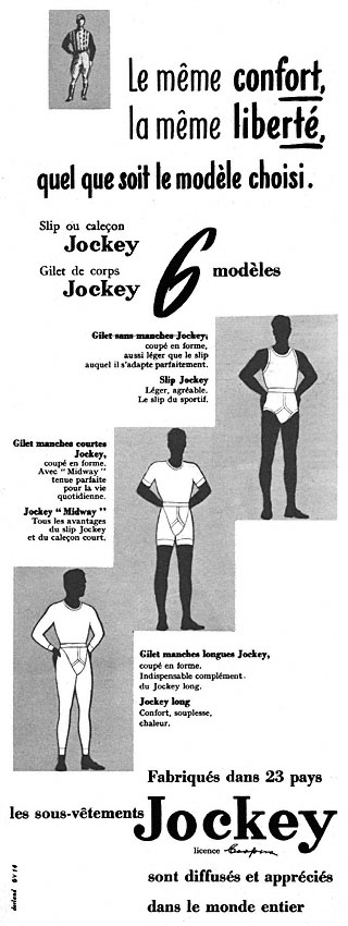 Publicité Jockey 1952