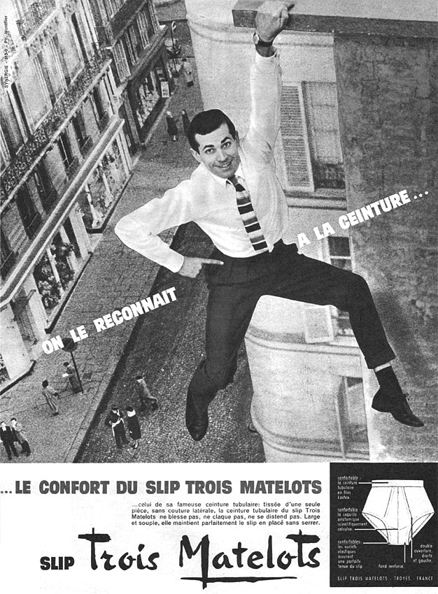 Publicité Trois matelots 1960