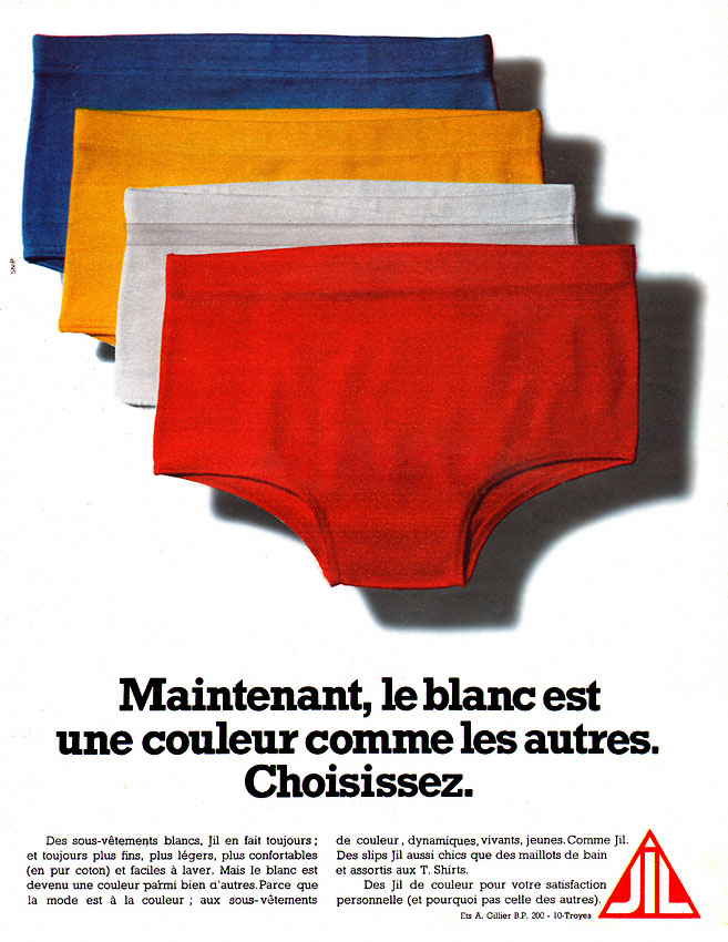 Publicité Jil 1968