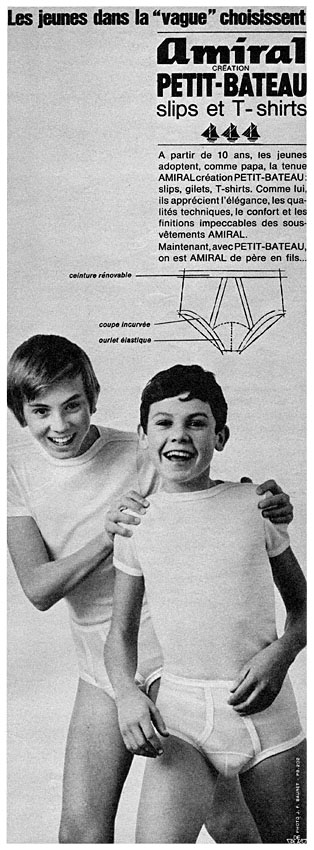 Publicité Petit bateau 1968