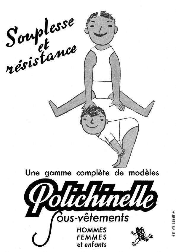 Publicité Polichinelle 1956