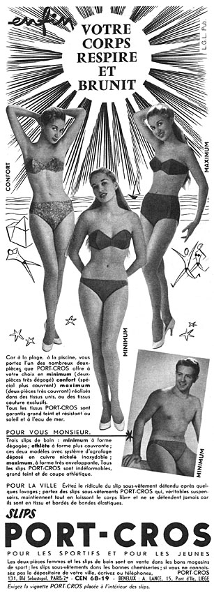 Publicité Port-Cros 1956