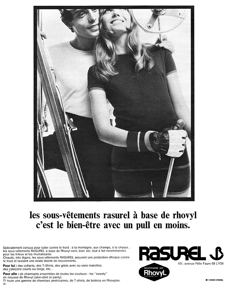 Publicit� Rasurel 1967
