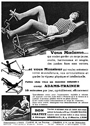 Publicit Adams Trainer 1958