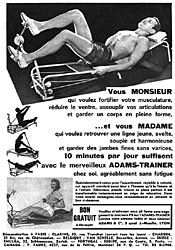 Publicit Adams Trainer 1961
