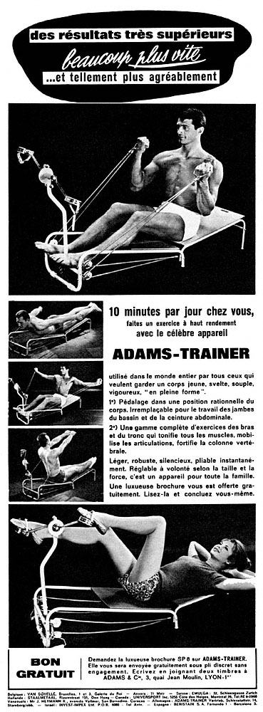 Publicit� Adams Trainer 1965