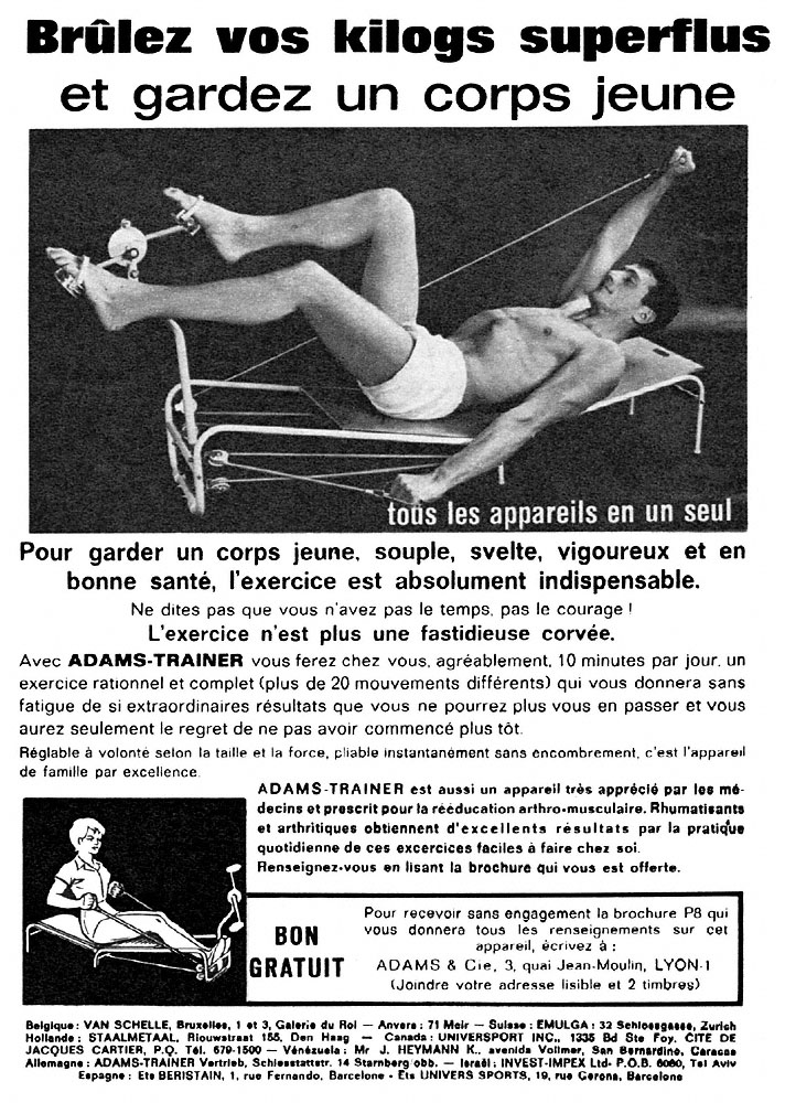 Publicit� Adams Trainer 1966