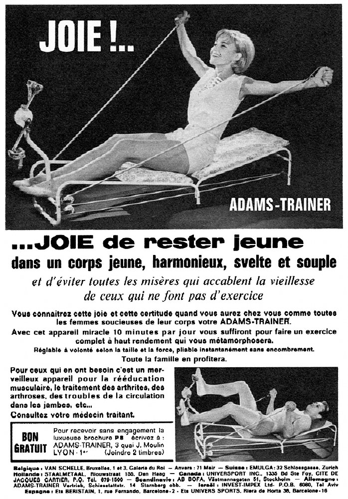 Publicit� Adams Trainer 1967