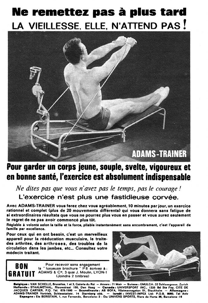 Publicit� Adams Trainer 1967