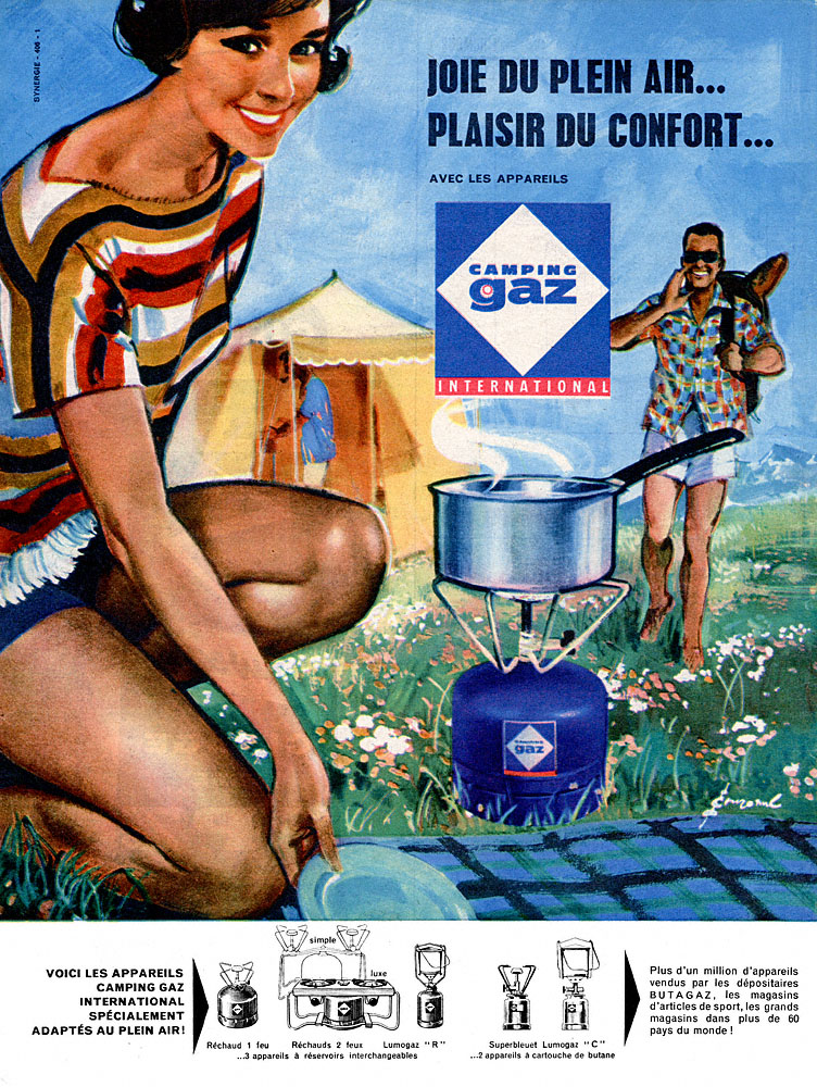 Publicité Camping Gaz 1960