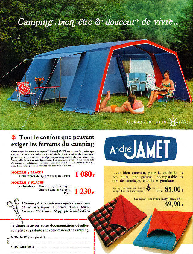 Publicité Jamet 1969